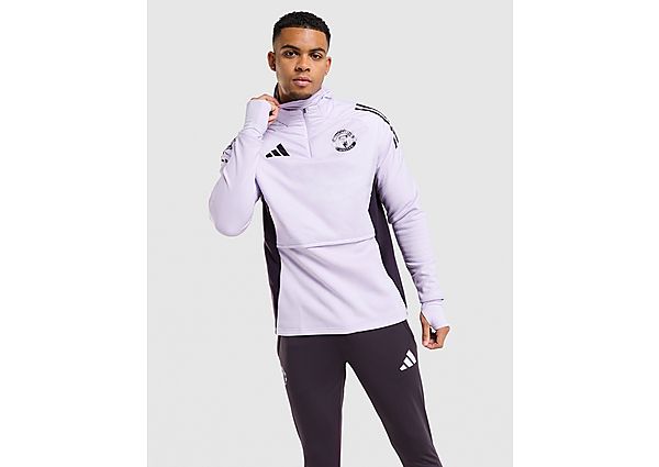adidas Manchester United Tiro 25 Winterized Training Top purple