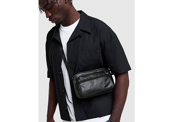 Nike Swoosh All Over Print Messenger Bag black