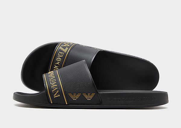 EA7 Emporio Armani Tape Slides black