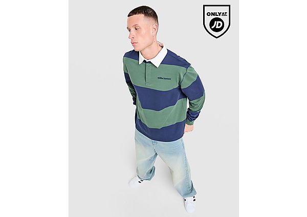 Unlike Humans Jewel Rugby Shirt blue