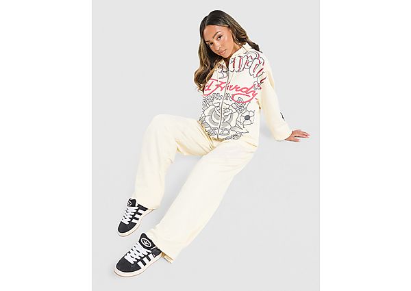 Ed Hardy Gothic Wide Leg Joggers cream