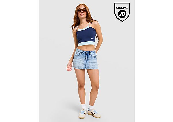 Unlike Humans Micro Skirt blue