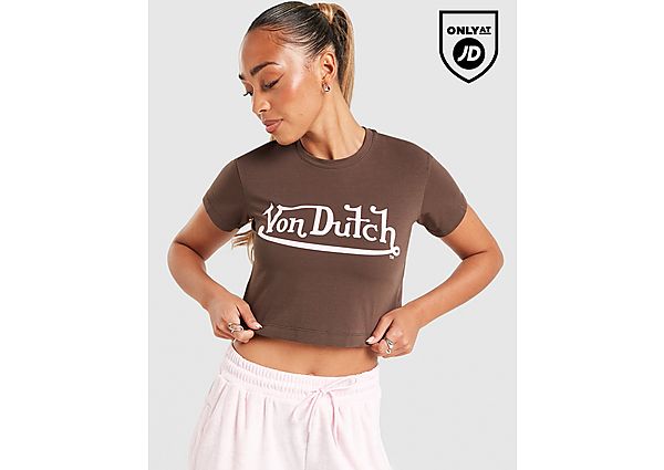 Von Dutch Logo Baby T-Shirt brown
