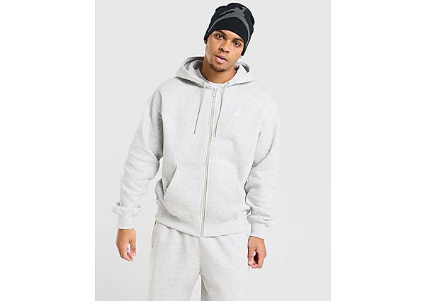 Jordan Brooklyn Fleece Oversized Full Zip Hoodie grey