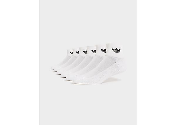 adidas Originals 6-Pack Quarter Socks white