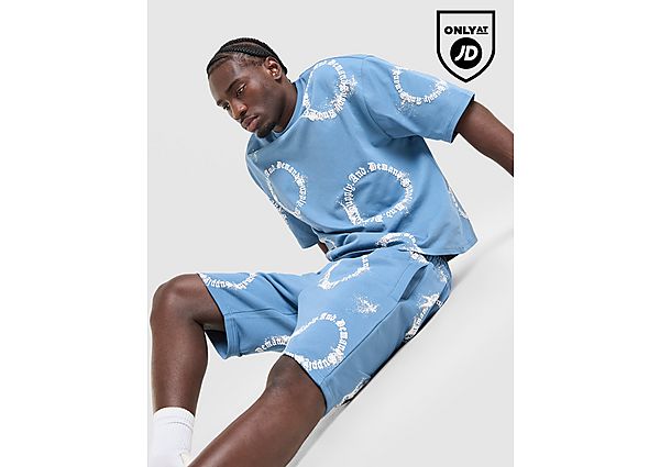 Supply & Demand Circle T-Shirt blue