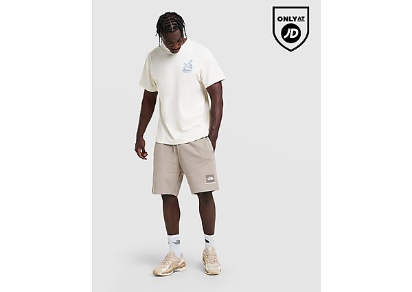 The North Face Fine Box Logo Shorts Beige