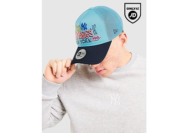 New Era MLB New York Yankees Graffiti Trucker Cap blue