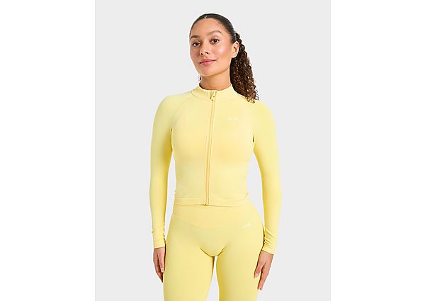 AYBL Enhance Full Zip Seamless Top yellow