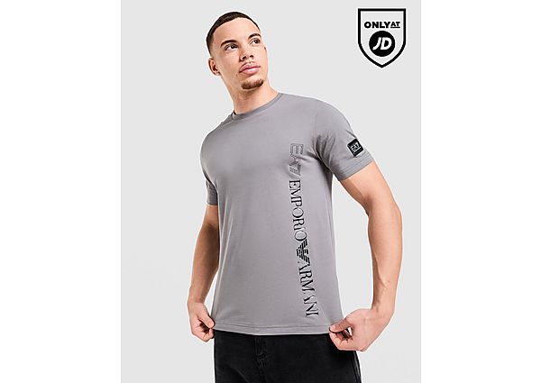 EA7 Emporio Armani Badge Vertical Logo T-Shirt grey
