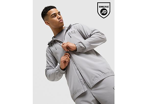 EA7 Emporio Armani Ventus Full Zip Hoodie grey