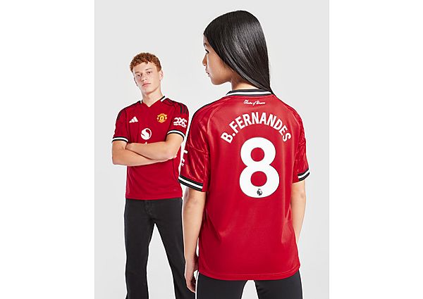 adidas Manchester United FC 25/26 Fernandes Home Shirt JR red