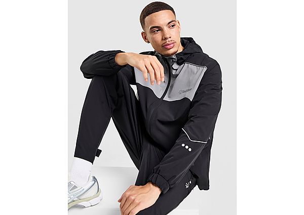 Red Run Activewear Carbon Impact Tech Track Jacket black