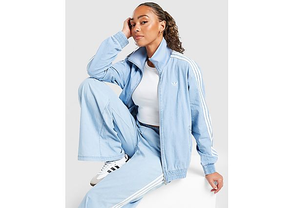 adidas Originals Firebird Lightweight Denim Track Top blue