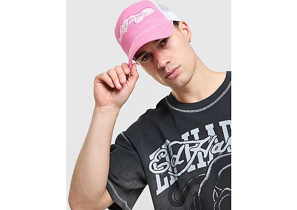 Ed Hardy Patch Cord Trucker Cap pink