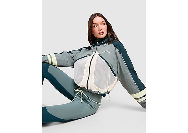Red Run Activewear Skyline Nylon Track Jacket green