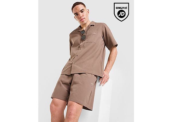 adidas Originals Seersucker Shorts brown
