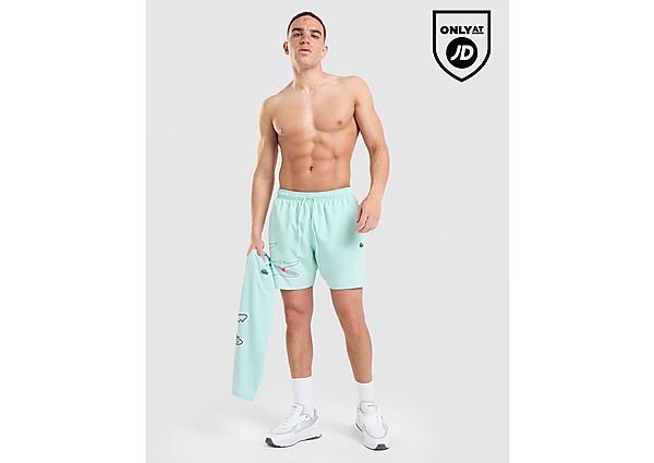 Lacoste Croc Wrap Swim Shorts green
