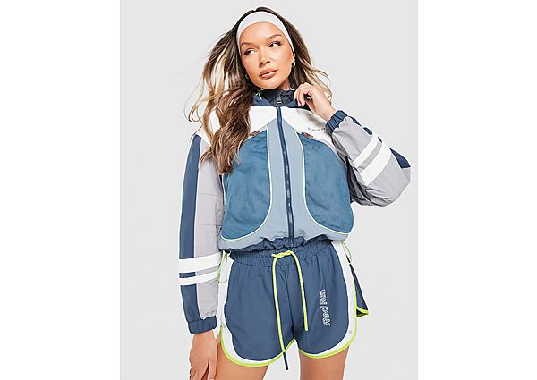 Red Run Activewear Sky Volt Nylon Track Jacket blue