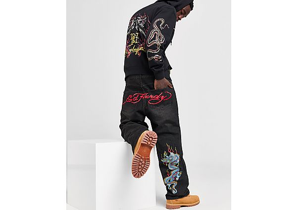 Ed Hardy Dragon Diamante Jeans black