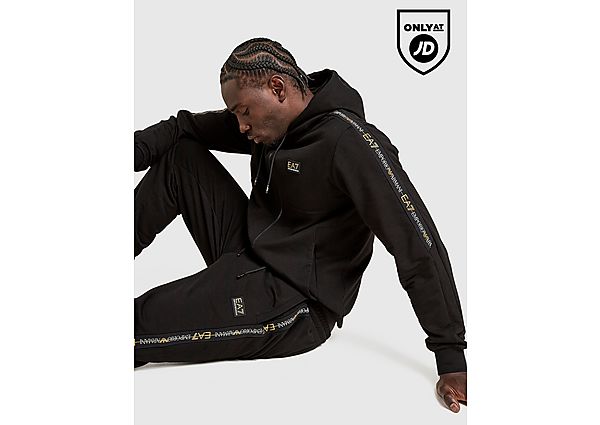 EA7 Emporio Armani Tape Full Zip Hoodie black