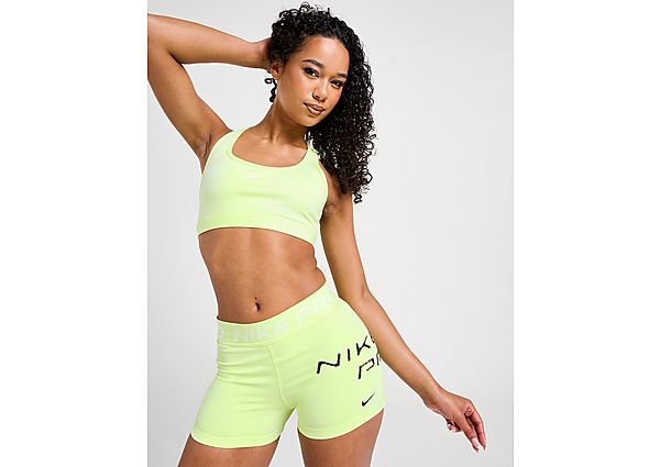 Nike Training Swoosh Light Support Sports Bra yellow