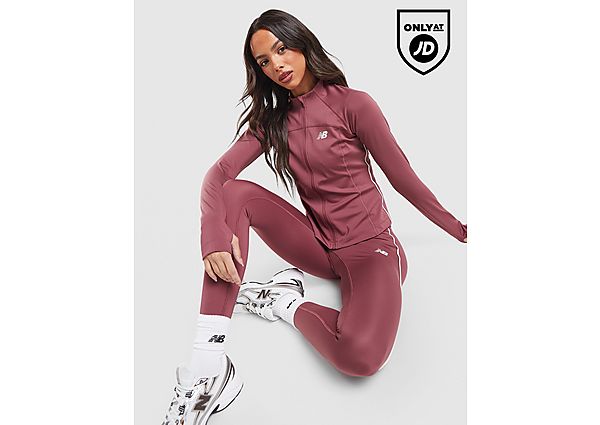 New Balance Pipe Full Zip Top red