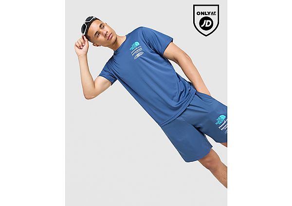 The North Face Graphic Performance T-Shirt blue
