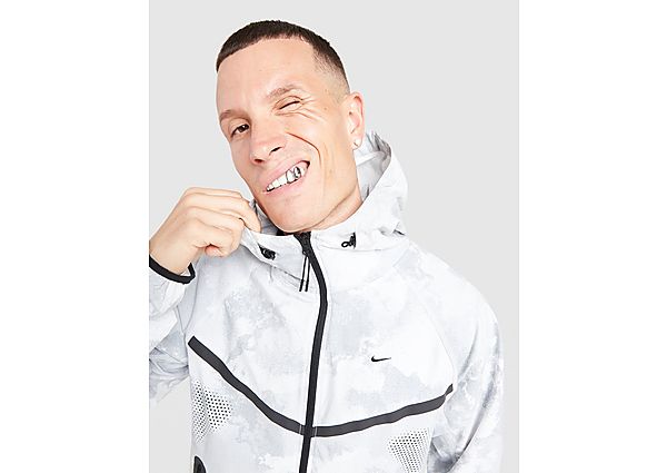 Nike Tech Woven Camo Full Zip Jacket white