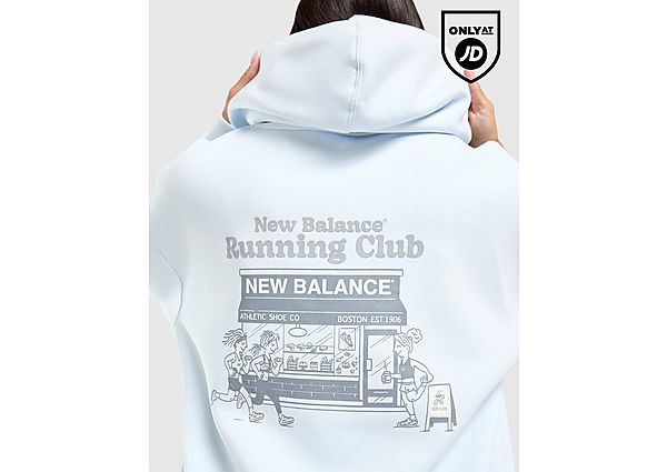 New Balance Run Club Overhead Hoodie blue