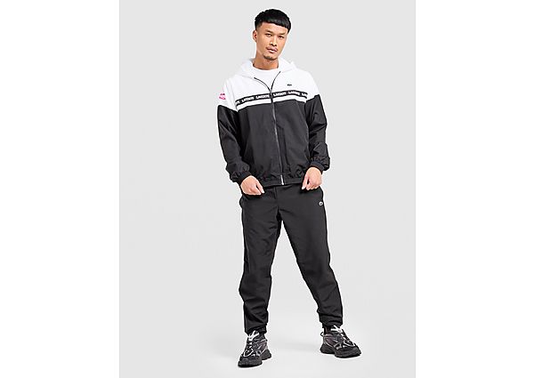 Lacoste Softshell Croc Woven Tape Track Pants black