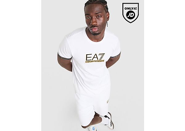 EA7 Emporio Armani Tape Logo T-Shirt white