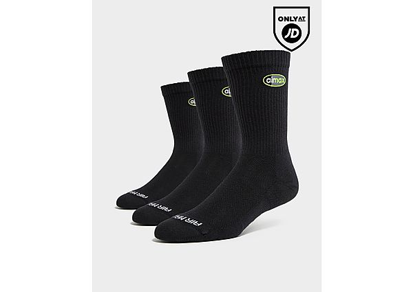 Nike 3-Pack Air Max 95 Crew Socks black