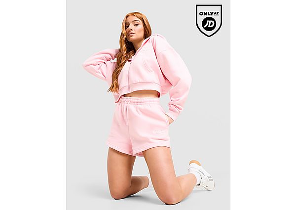 Reebok Retro Brushed Back Shorts pink