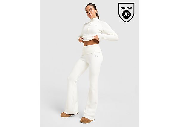 JUICY COUTURE Knit Fold-Over Pants white