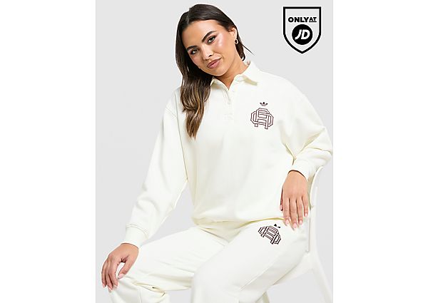 adidas Originals Emblem Collar Sweatshirt white