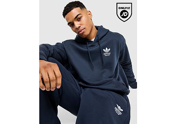 adidas Dual Print Hoodie blue