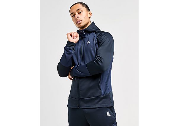 MONTIREX Flex Gridded Full Zip Hoodie blue