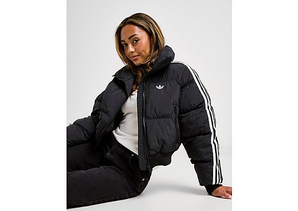 adidas Originals 3-Stripes Cropped Padded Jacket black