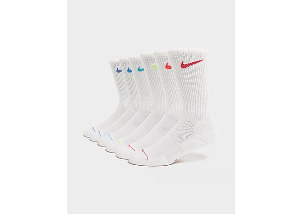 Nike 6-Pack Elevated Crew Socks white
