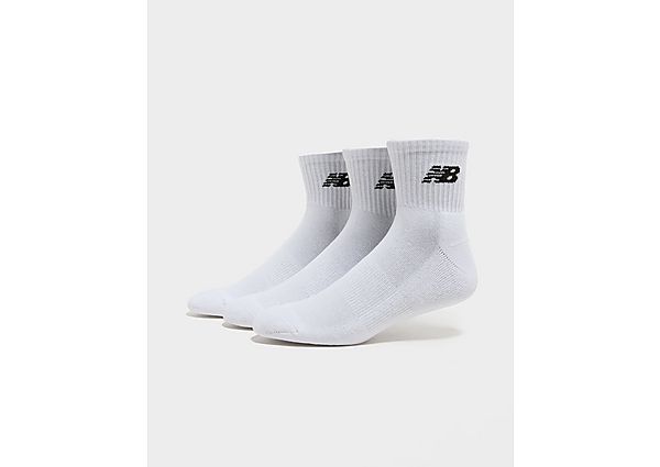 New Balance 3-Pack Everyday Quarter Socks white