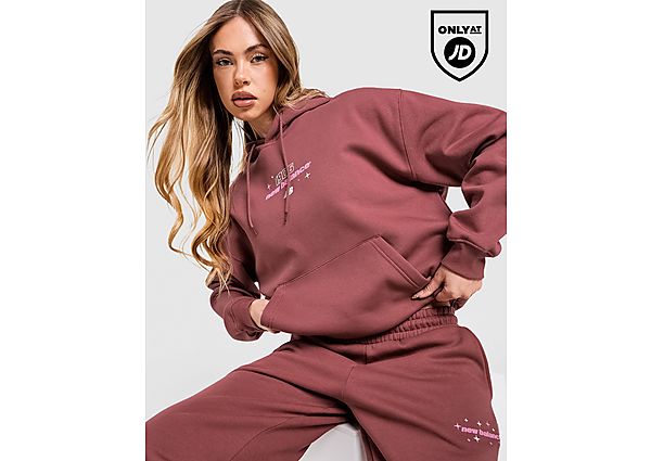 New Balance Star Overhead Hoodie red