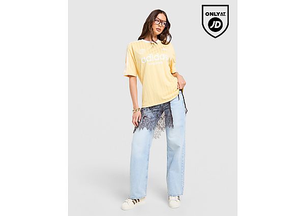 adidas Originals Football Oversized T-Shirt yellow