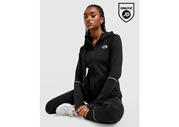 The North Face Run Full Zip Slim Hoodie black