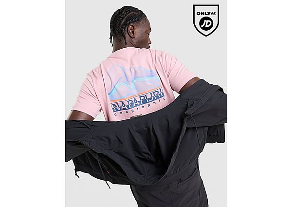 Napapijri Back Graphic T-Shirt pink
