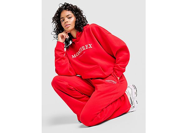 MONTIREX Athleisure Club Wide Leg Joggers red