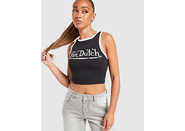 Von Dutch Large Logo Tank Top black