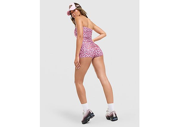 Von Dutch Leopard Micro Shorts pink