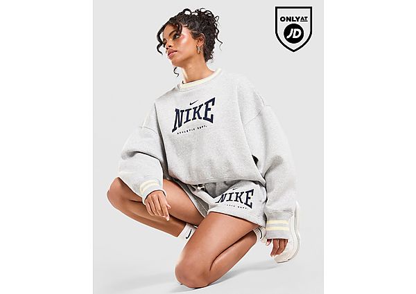 Nike Classics Graphic Phoenix Oversized Crew Sweatshirt grey