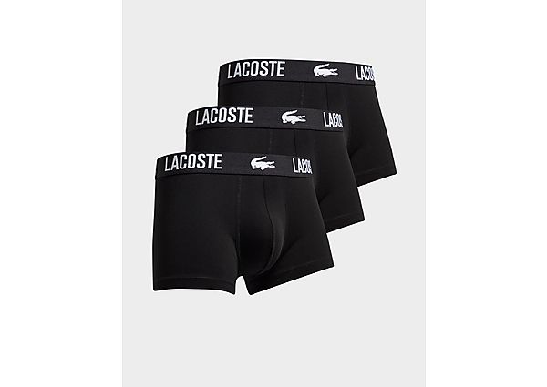Lacoste 3-Pack Croc Trunks black